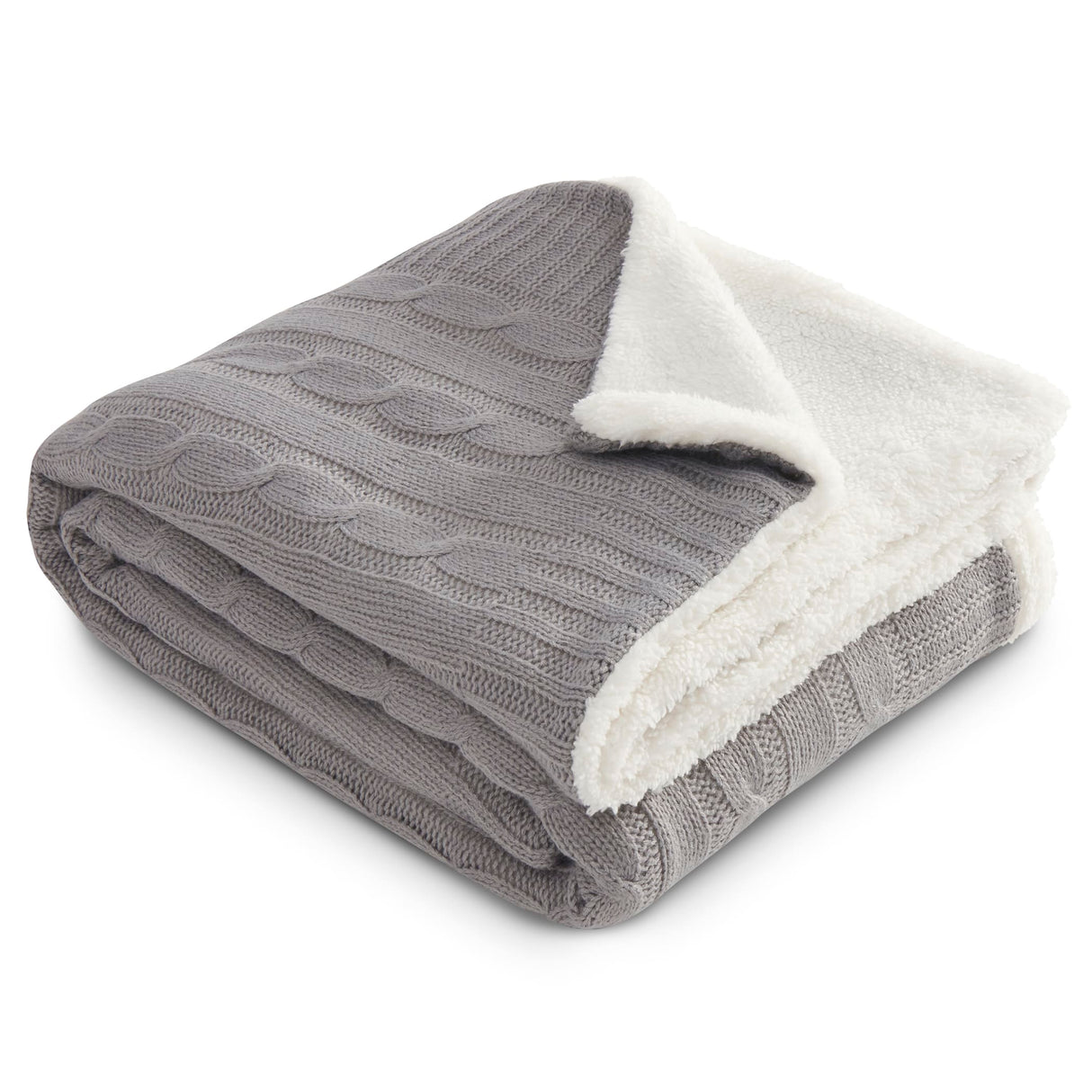 Field & Co.® Cable Knit Sherpa Blanket