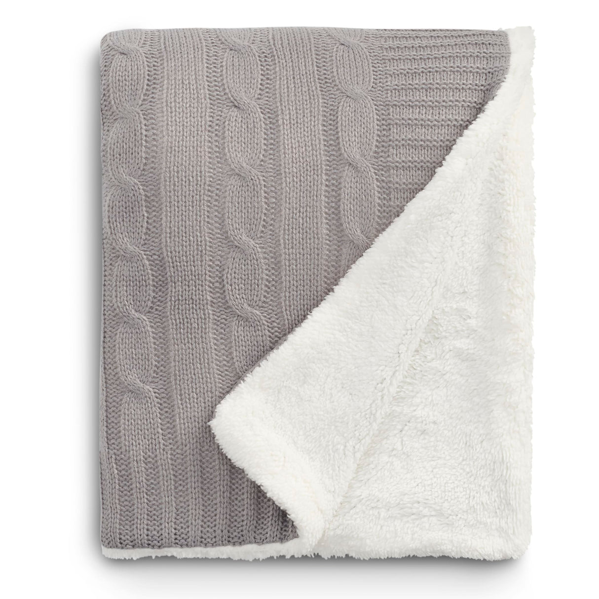 Field & Co.® Cable Knit Sherpa Blanket