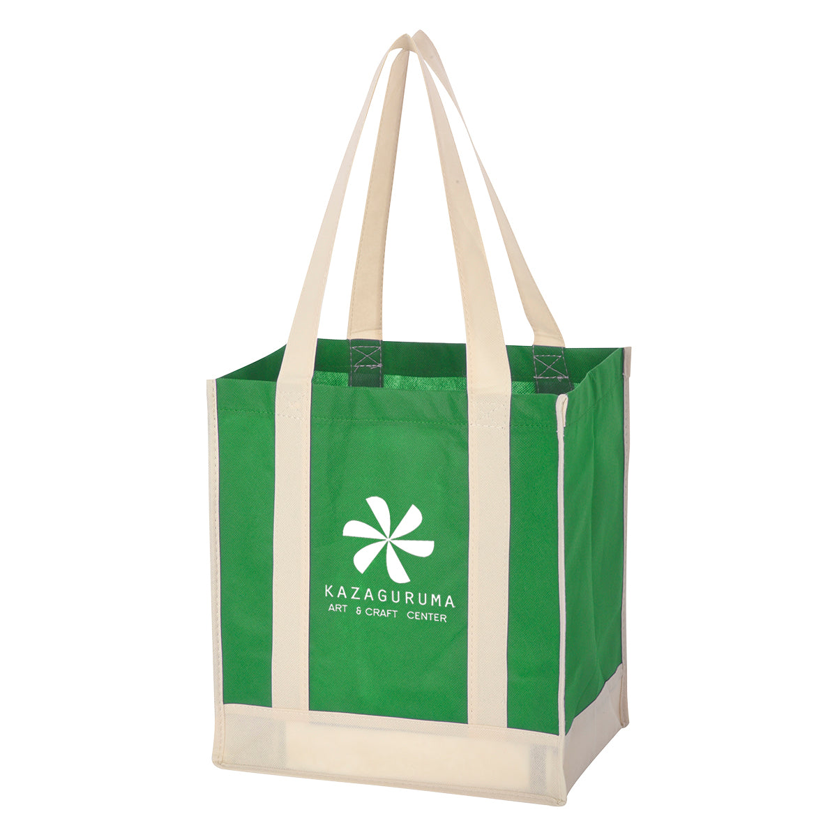 000440 Non-woven Two-tone Shopper Tote Bag