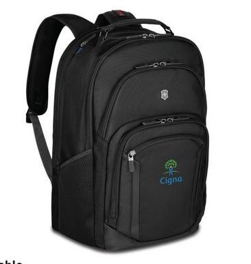 Journey Venture 16" Black & Grey Laptop Backpack (13.4"x17.3"x9.8")