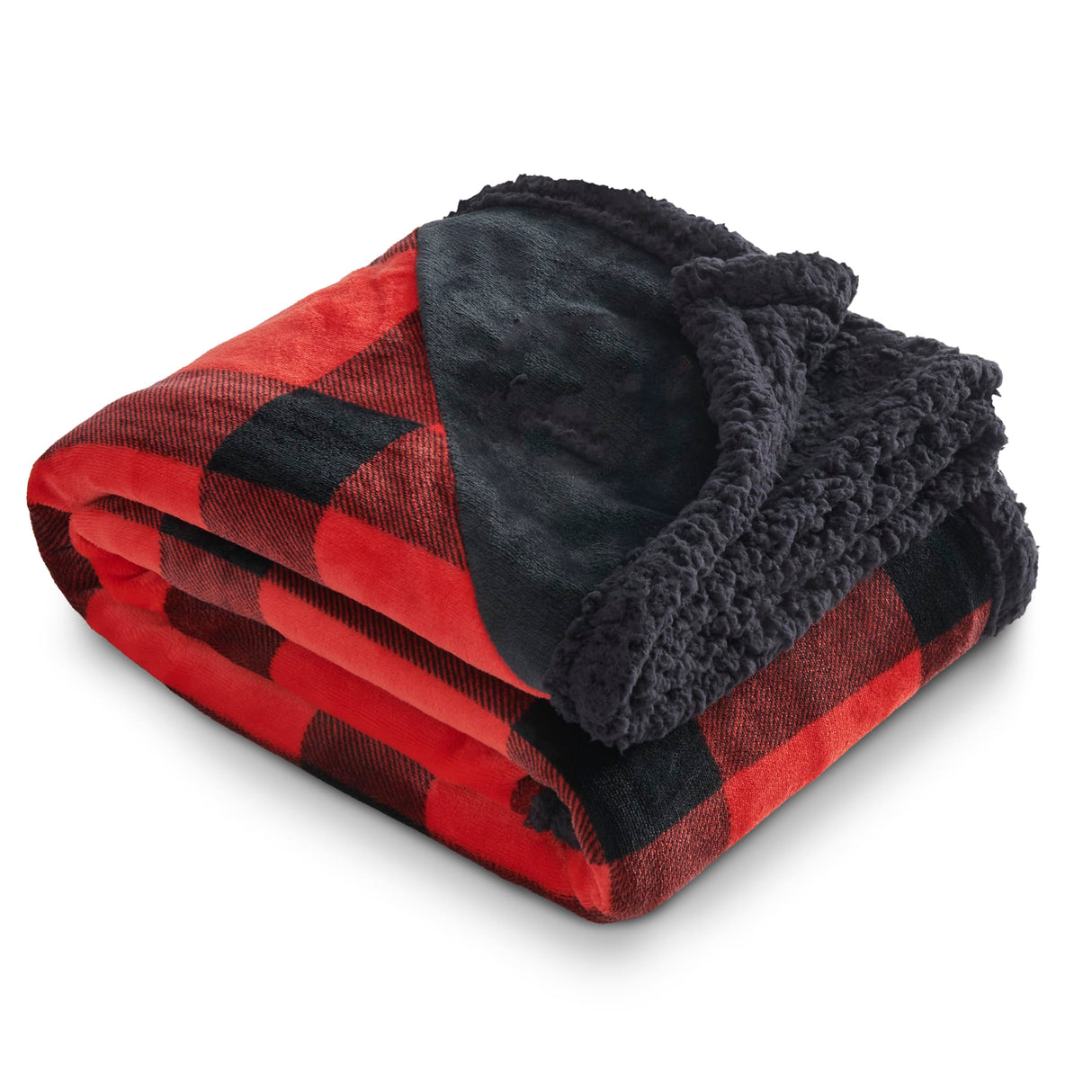 Field & Co.® Buffalo Plaid Sherpa Blanket