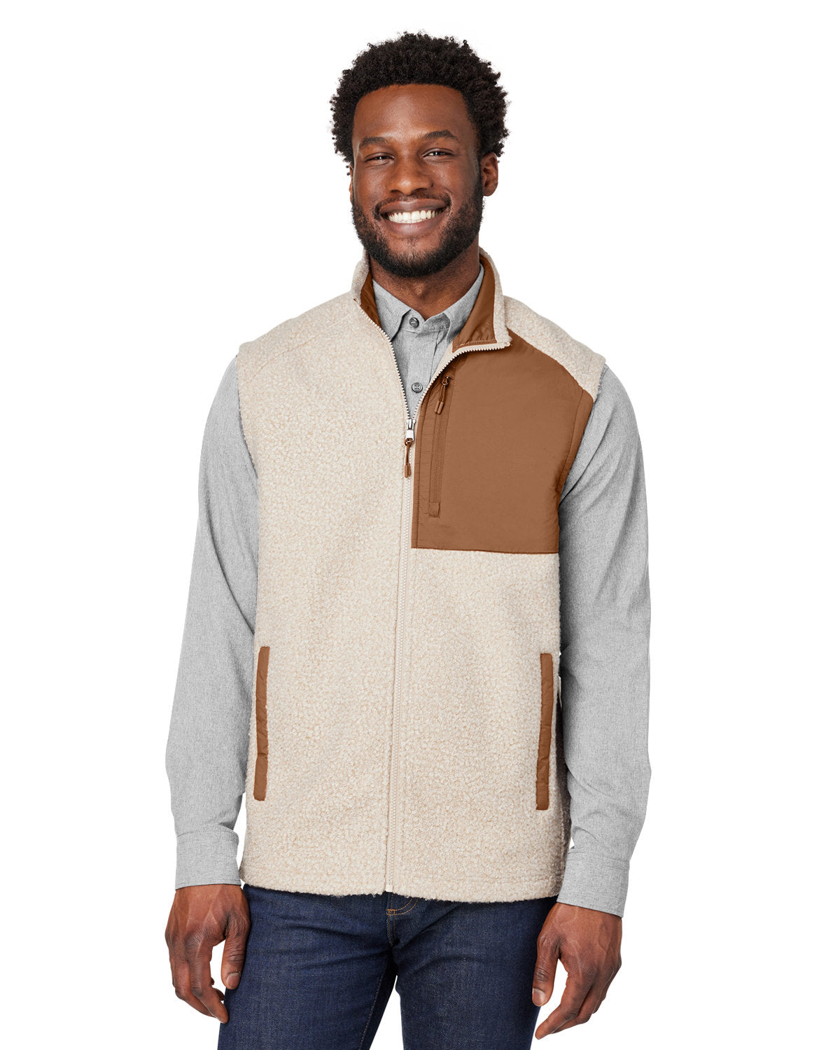 NORTH END Men's Aura Sweater Fleece Vest