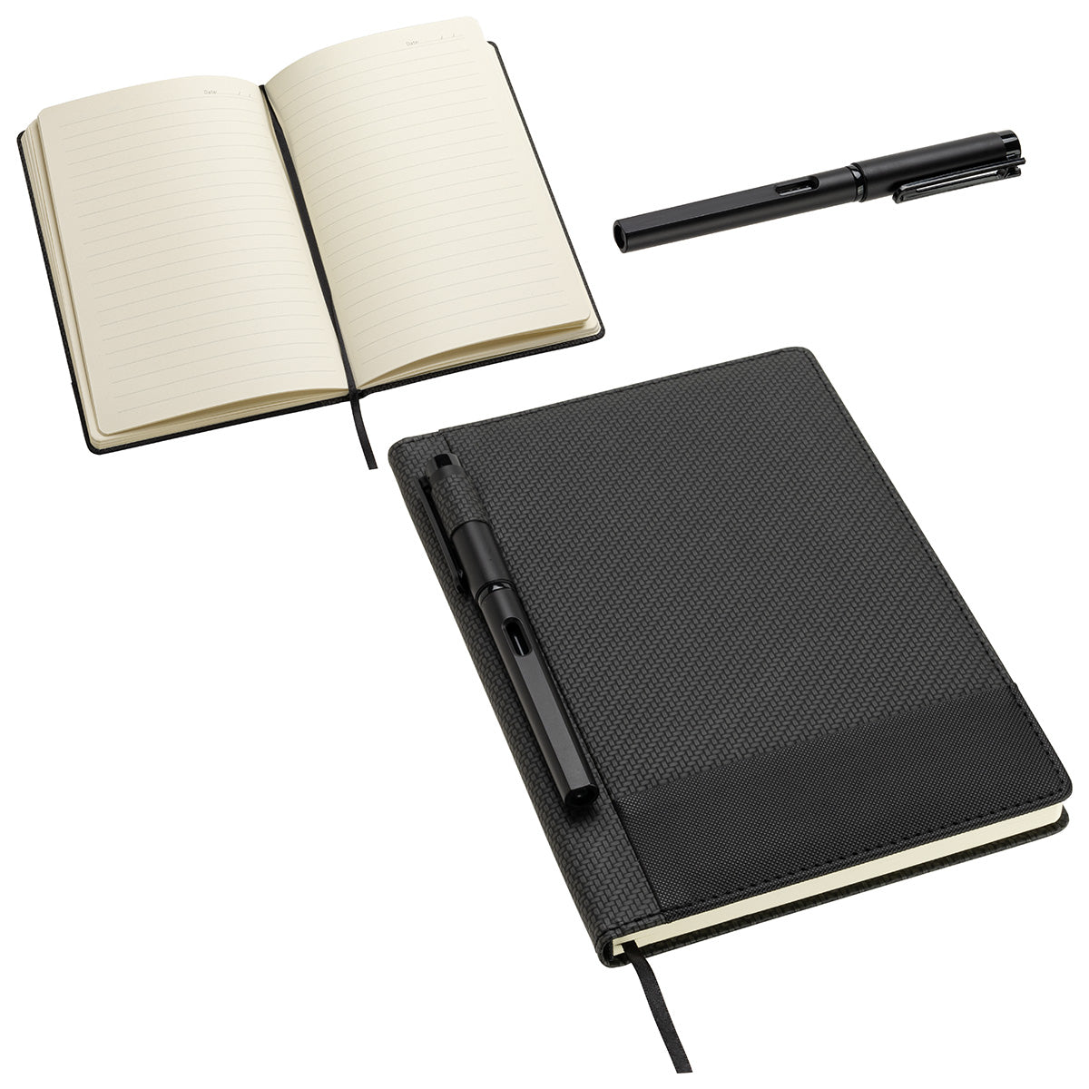 Symposium Textured Journal with Pen