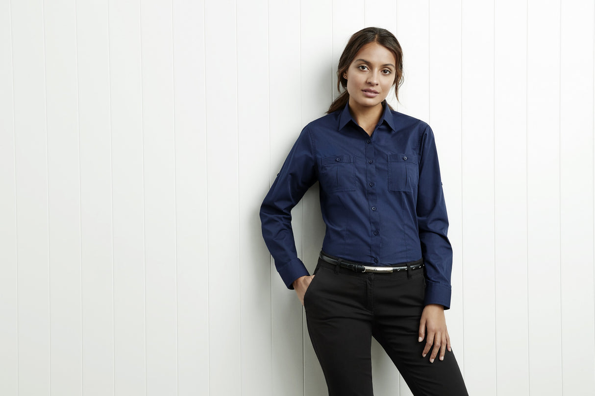 Bondi Roll-Up Long Sleeve Ladies' Shirt