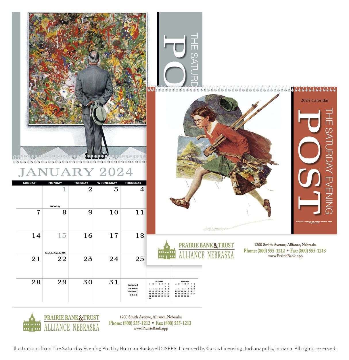 Saturday Evening Post Appointment Calendar - Spiral