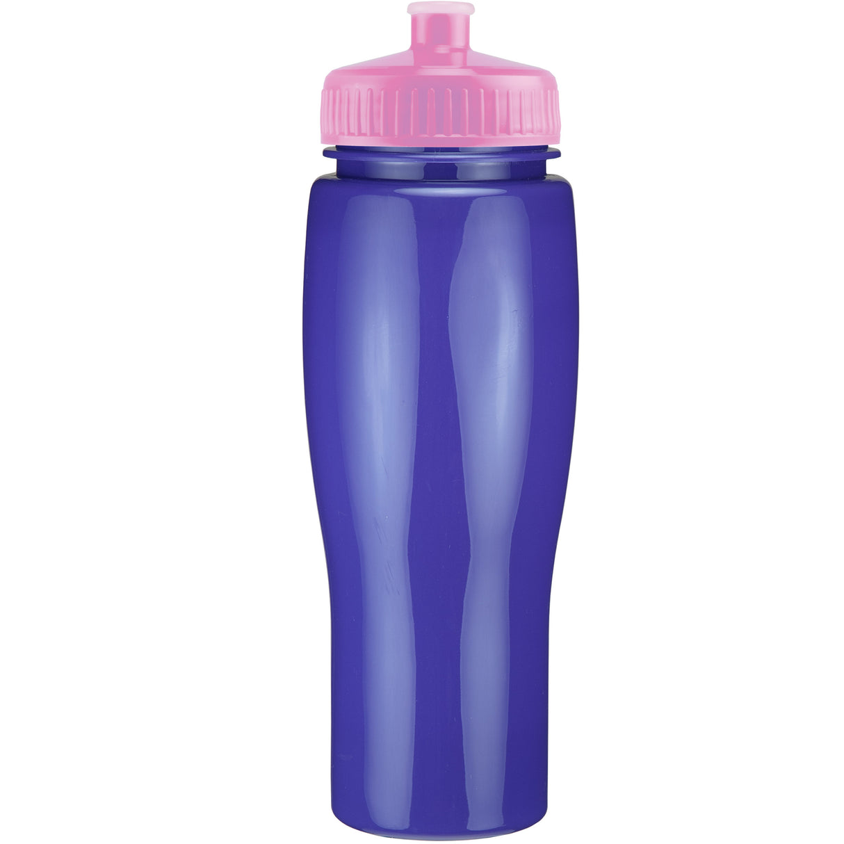 24 Oz. Contour Bottle w/ Push Pull Lid - Solid Colors