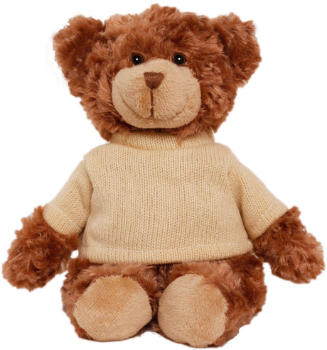 11" Roary Bear w/Machine Knit Embroidered Sweater