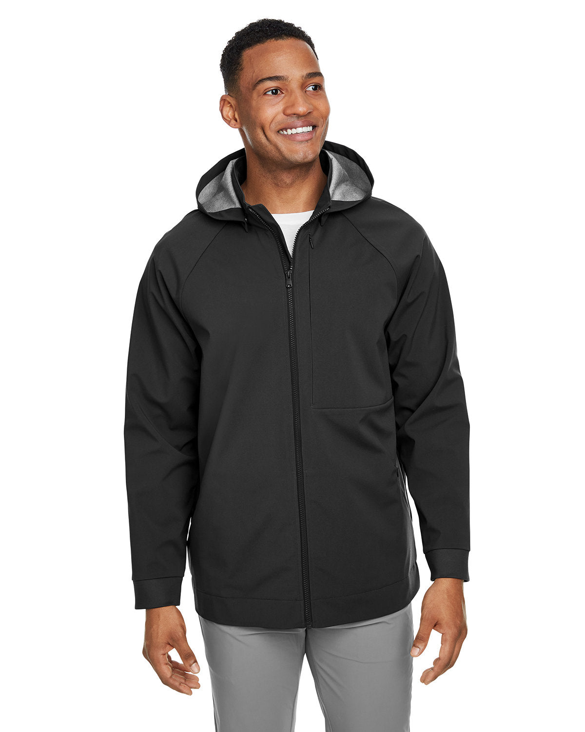 NORTH END Men's City Hybrid Soft Shell Hooded Jacket