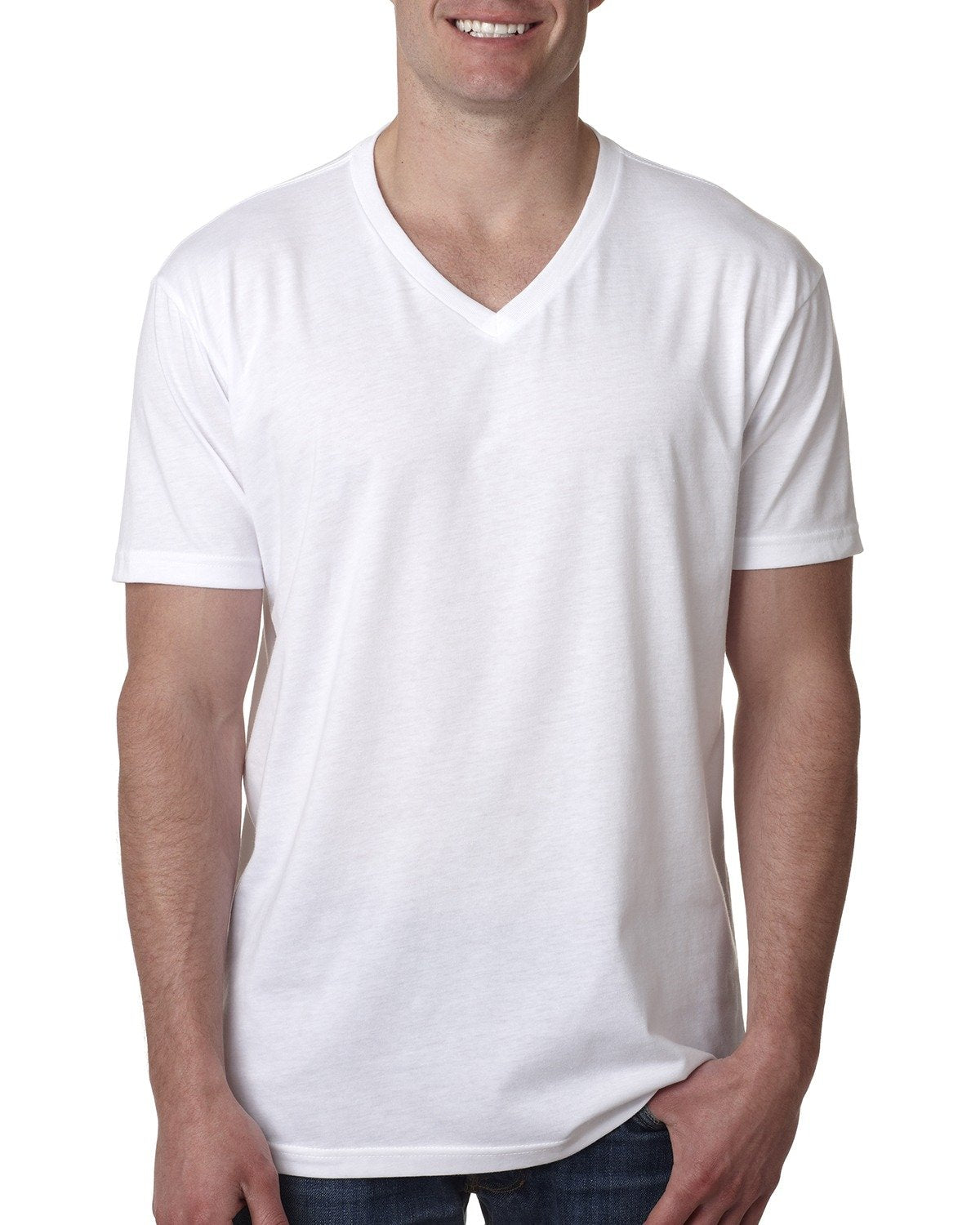NEXT LEVEL APPAREL Men's CVC V-Neck T-Shirt
