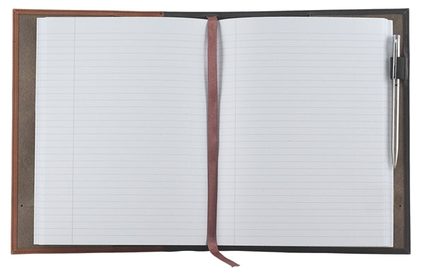 Book Cover 2tone brown simuleather with journal