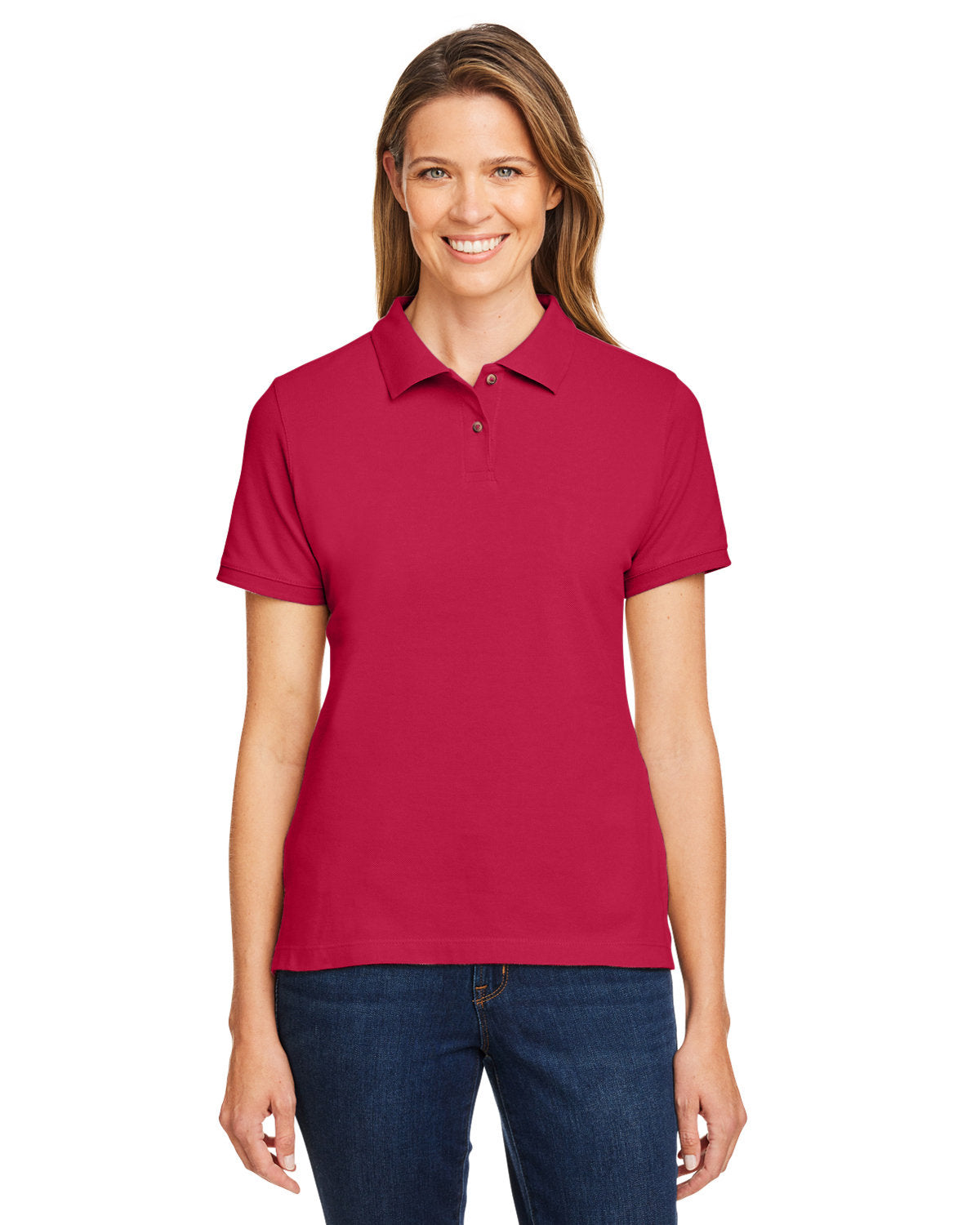 Harriton Ladies' 6 oz. Ringspun Cotton Piqué Short-Sleeve Polo