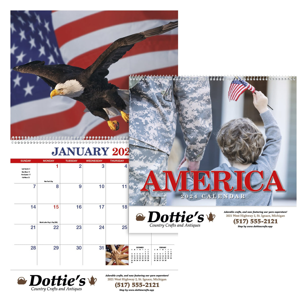 America Appointment Calendar - Spiral