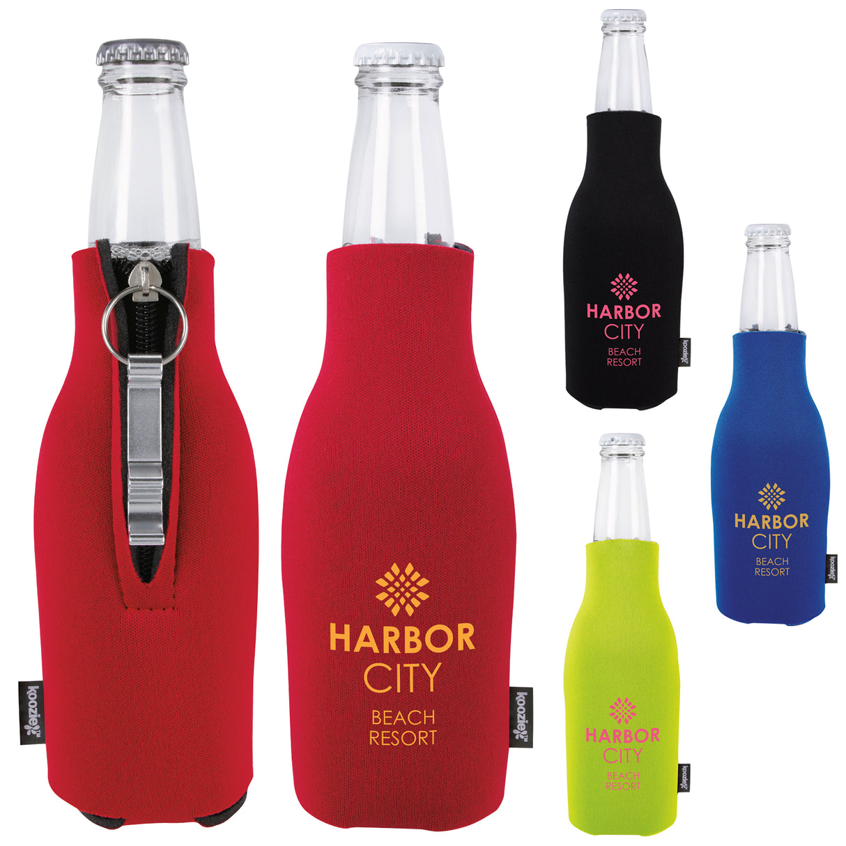 Koozie? Zip-Up Bottle Cooler with Opener