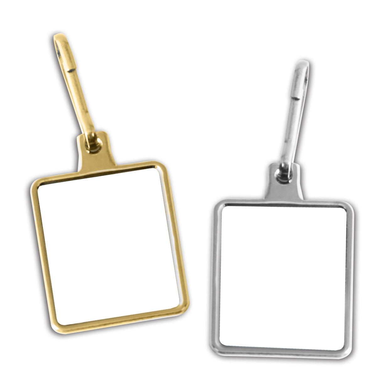 1" SOS Rectangle Zipper Pull