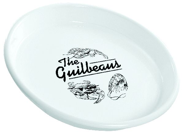 Round Serving Tray white