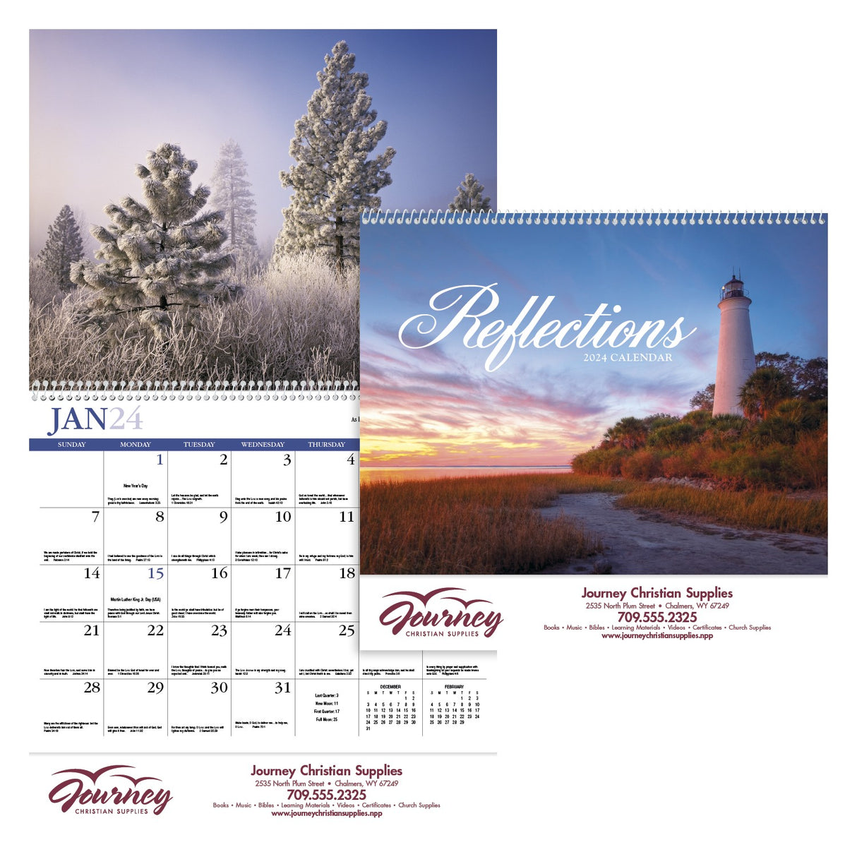 Reflections (Non-Denominational) Appointment Calendar - Spiral