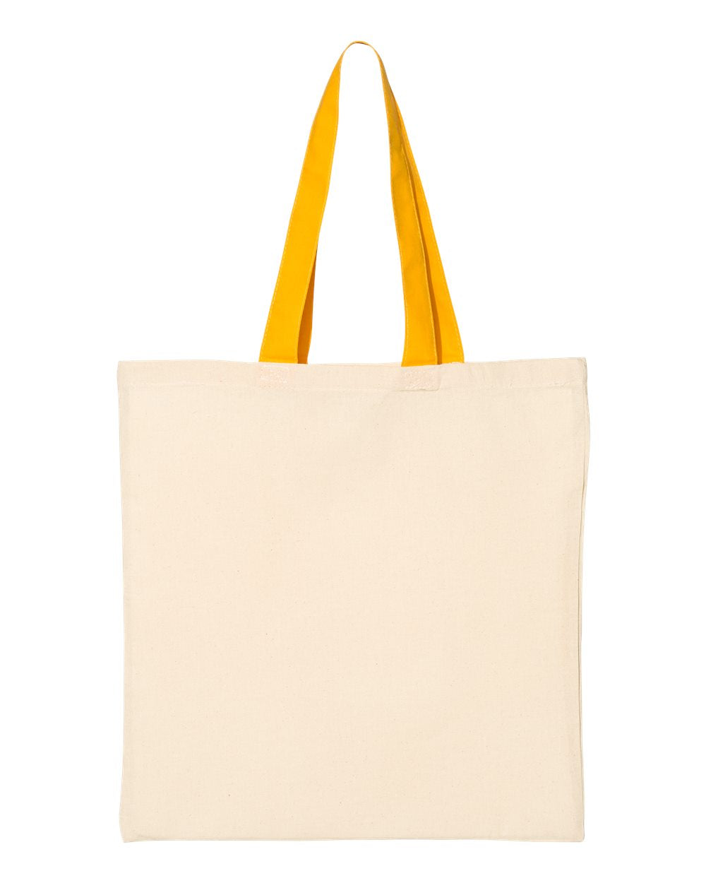 Q-Tees™ Economical Tote w/Contrast-Color Handles