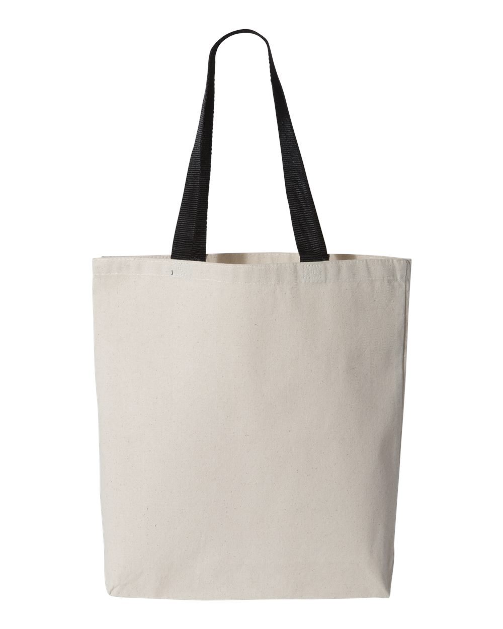 000504 Q-Tees™ 11L Canvas Tote w/Contrast Color Handles