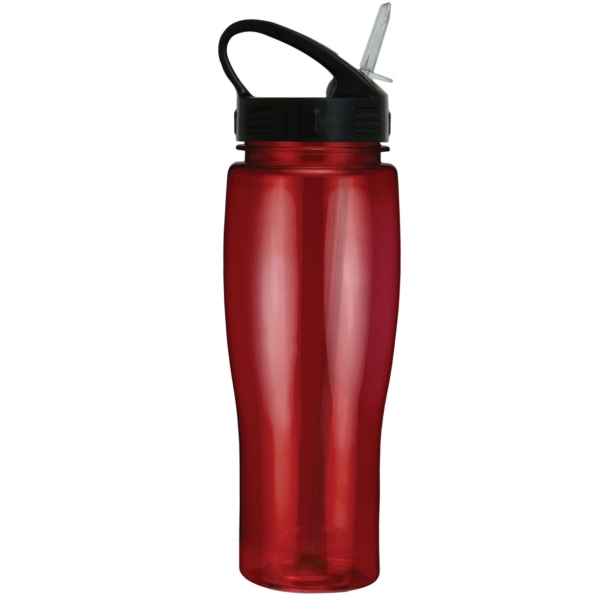 24 Oz. Contour Translucent Bottle w/ Sport Sip Lid and Straw