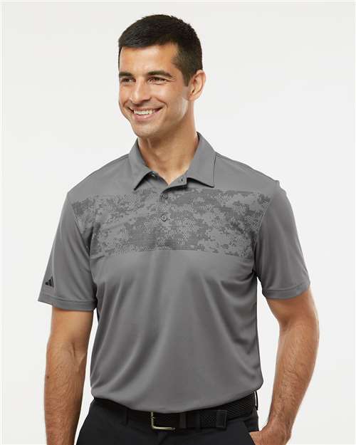 Adidas® Camo Chest Print Polo