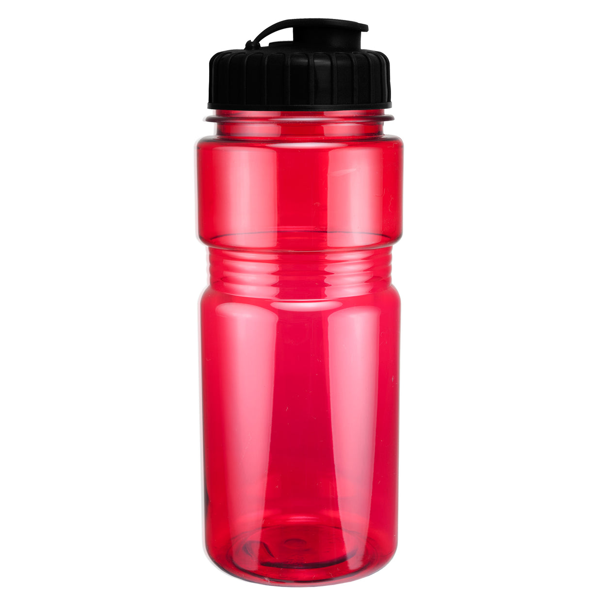 20 Oz. Translucent Recreation Bottle w/ Flip Top Lid
