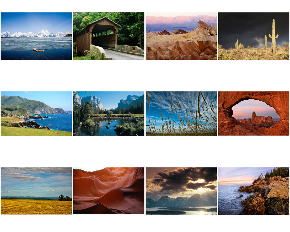 Spiral Bound Wall Calendar (Landscapes of North America)