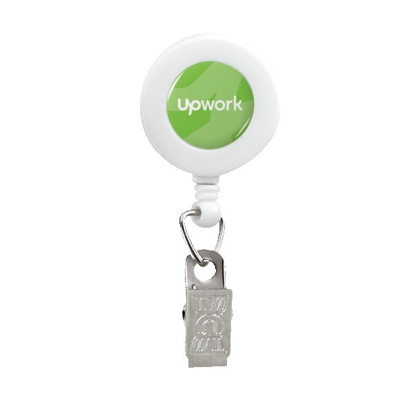 Retractable Badge Reel w/Bulldog Clip