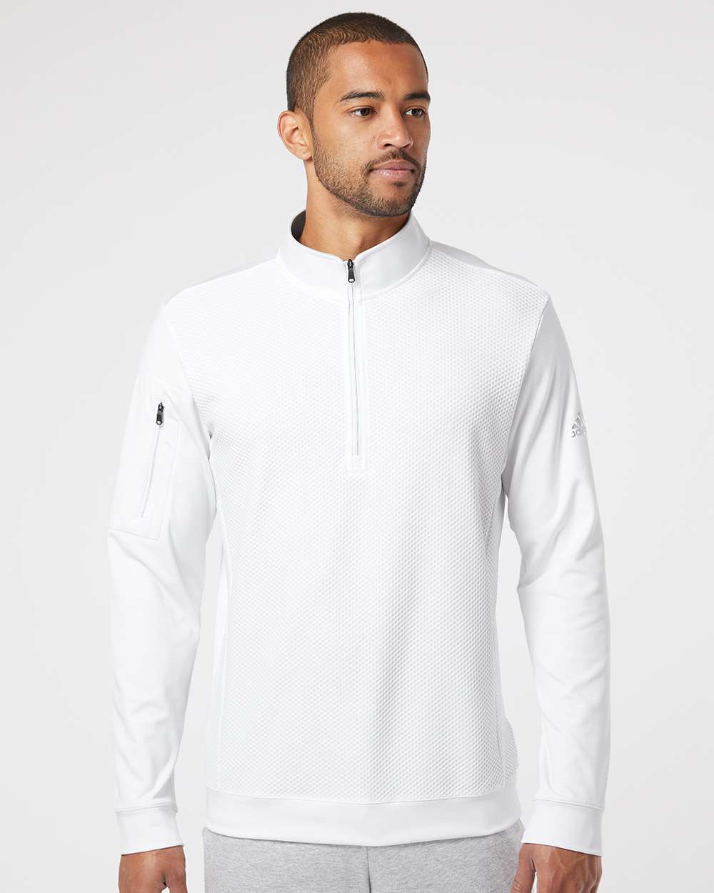 Adidas Performance Texture Quarter-Zip Pullover