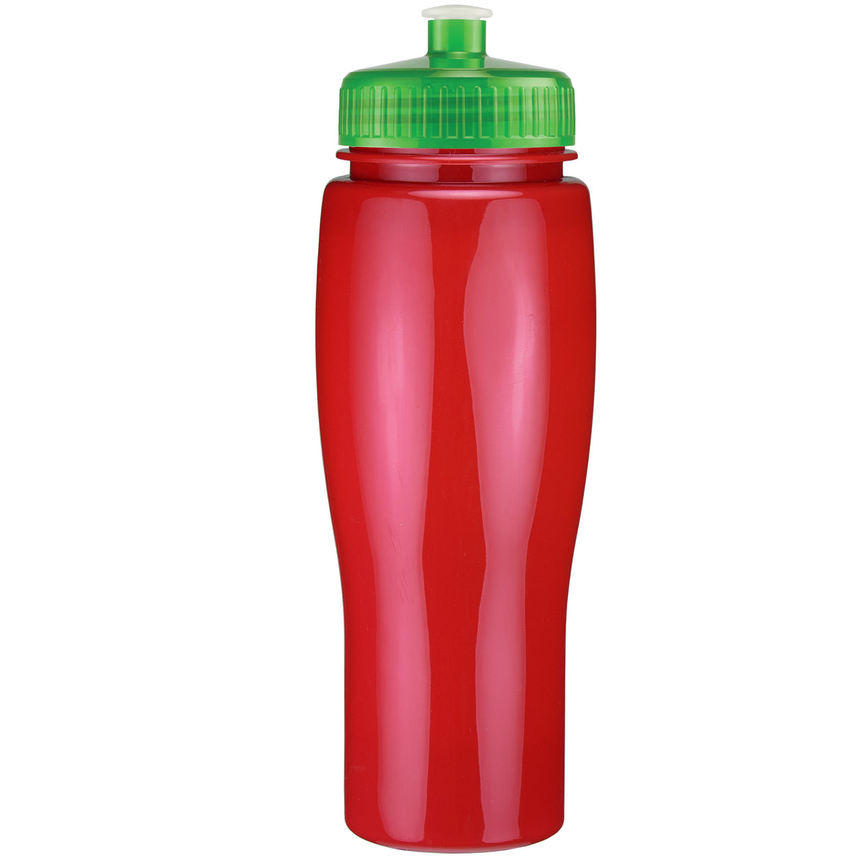 24 Oz. Contour Bottle w/ Push Pull Lid - Solid Colors