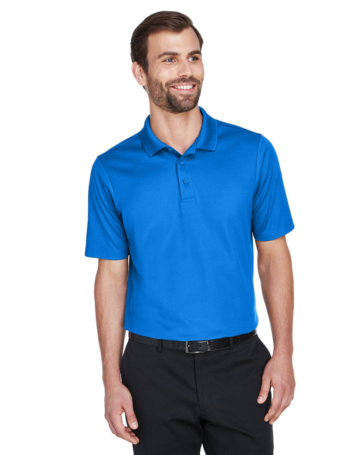 000159 Devon and Jones CrownLux Performance® Men's Plaited Polo