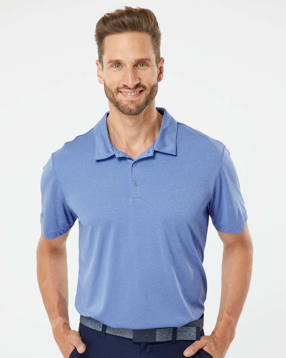 Adidas Heathered Sport Polo Shirt