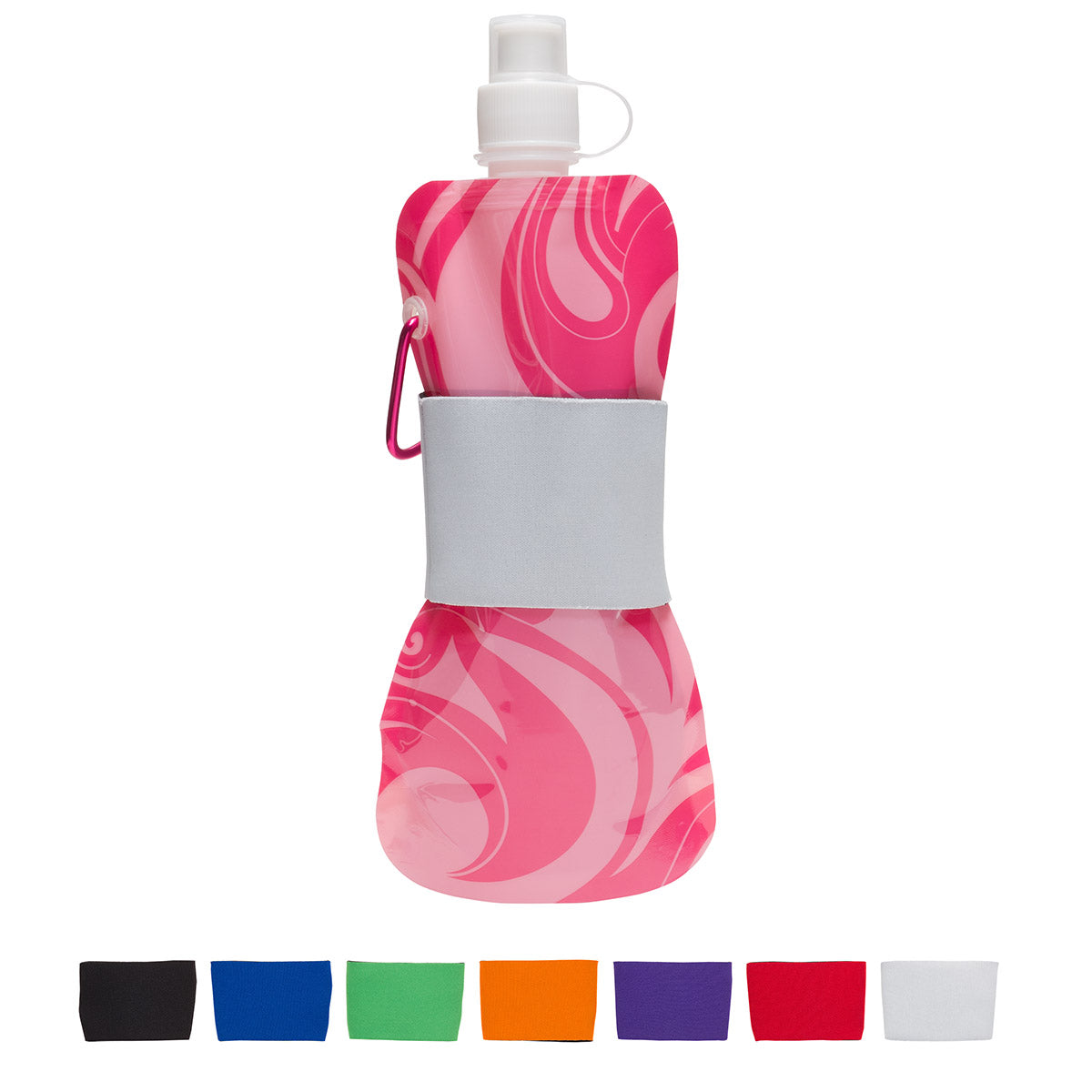 Comfort Grip Flex 16 oz Water Bottle with Neoprene Waist Sleeve