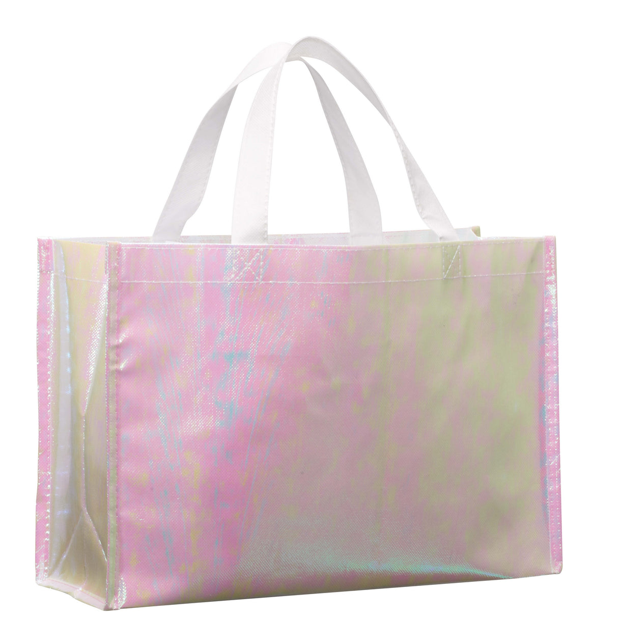 Iridescent Non-Woven Shopper Tote