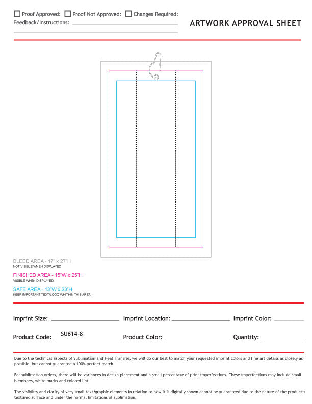 Microfiber Dri-lite Terry Golf Towel, Trifold Grommet and Hook, Finished size 6x25, Sublimated