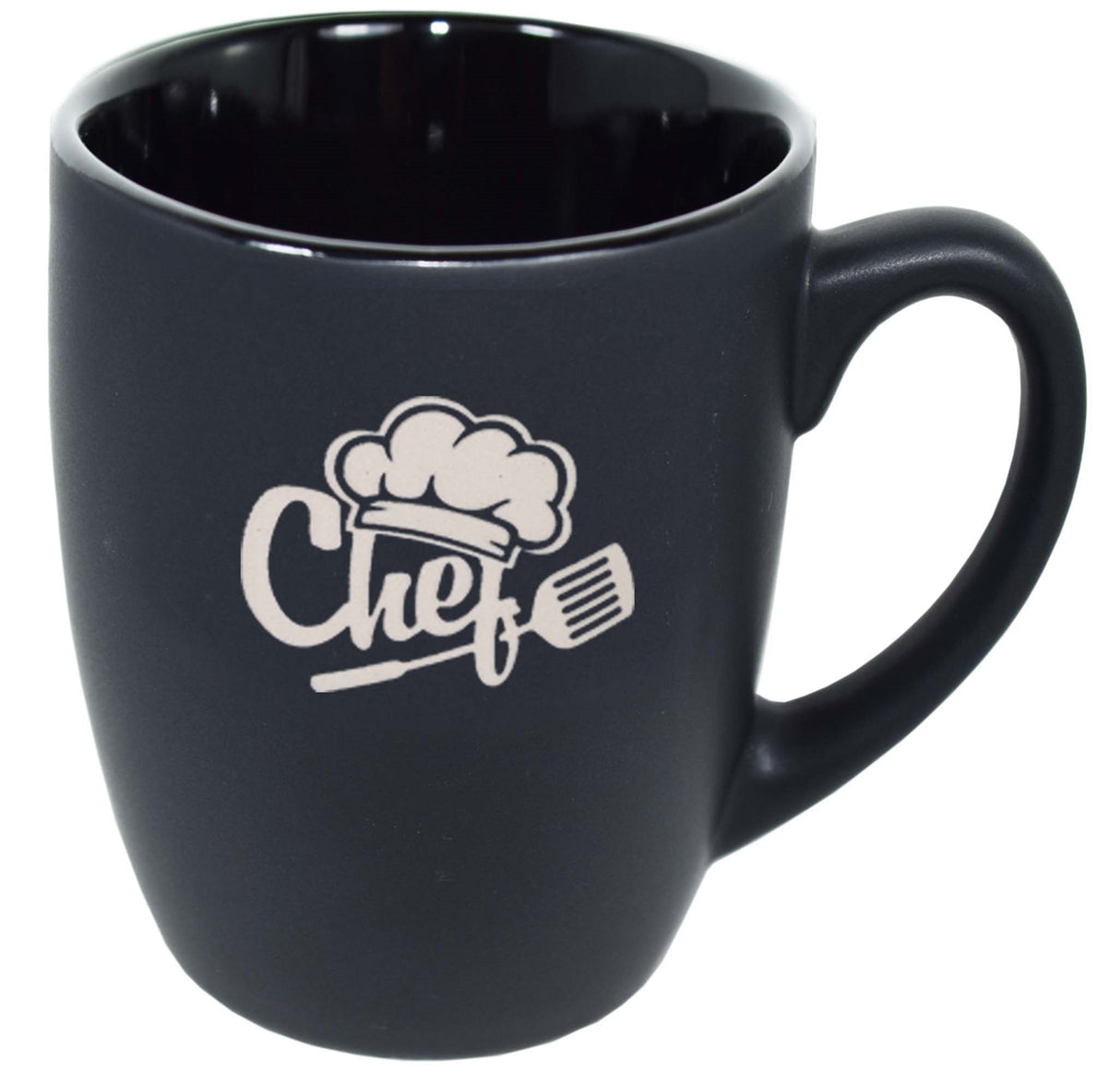 Cottager 12oz matte black mug - Etched