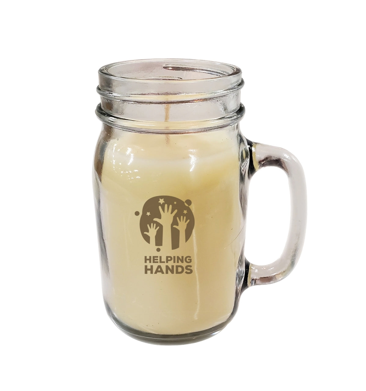 Candela, 'Vanilla Cashmere' scented clear glass candle in Ebony black gift box