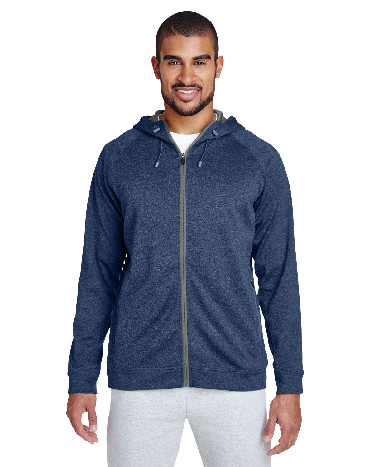Team 365 Men's Excel Mélange Performance Fleece Jacket