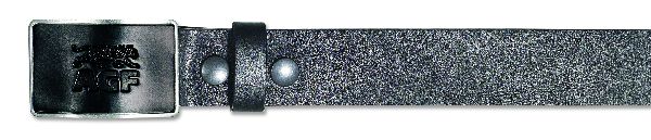Solid rectangular pewter buckle only