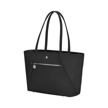 16'' Victoria Signature Black Tote w/10" Tablet Pocket