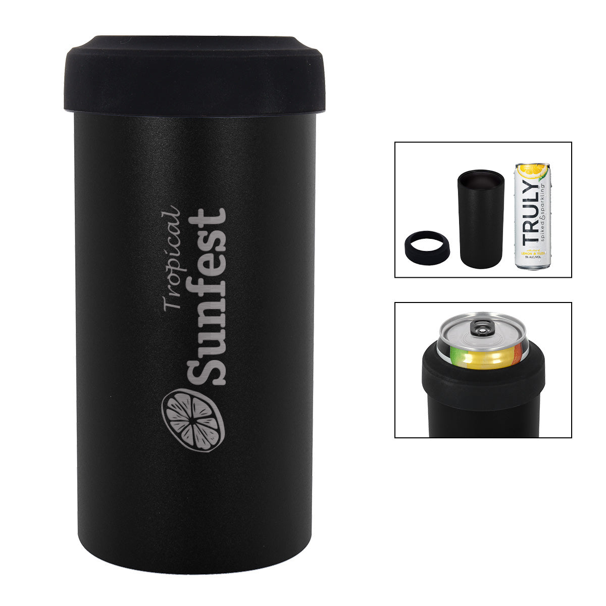 12 Oz. Slim Stainless Steel Insulated Can Holder