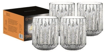 Nachtmann Jules Whiskey 10 3/4oz crystal tumbler S/4 in retail giftbox