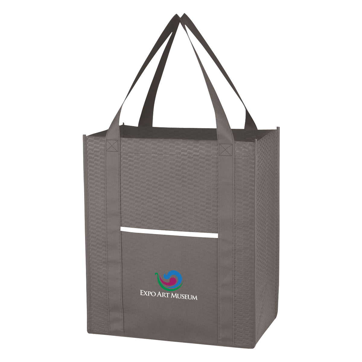 Non-woven Wave Shopper Tote Bag