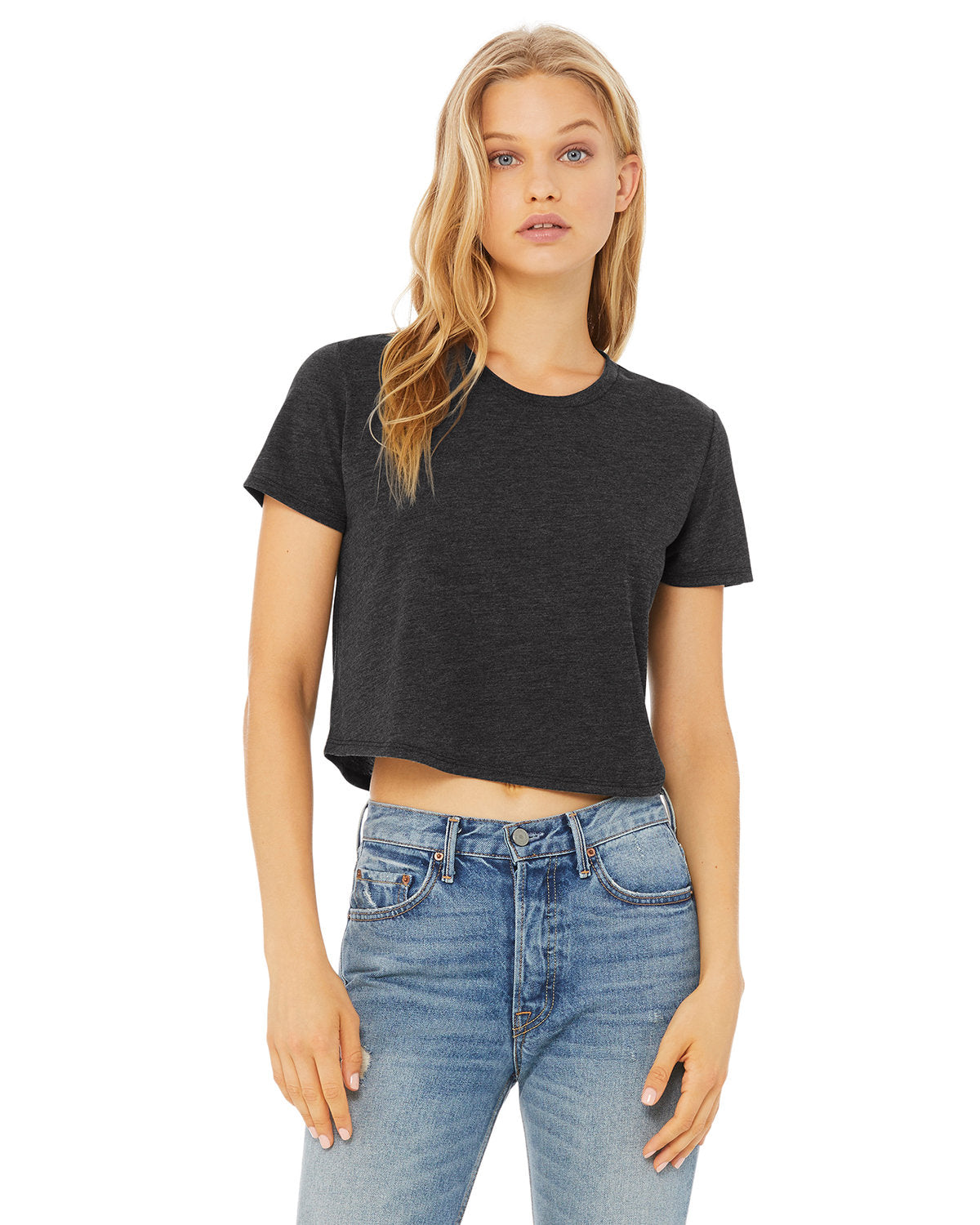 000036 BELLA+CANVAS Ladies' Flowy Cropped T-Shirt