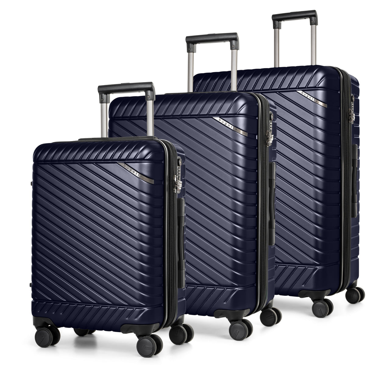 Bugatti-Oslo 3 Piece Hardside Luggage Set