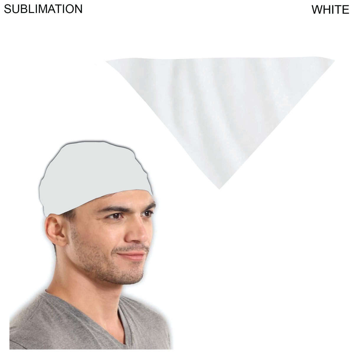 Team building Colored Triangle Bandanna, 32"x22"x22", Sublimated Edge to Edge 1 side