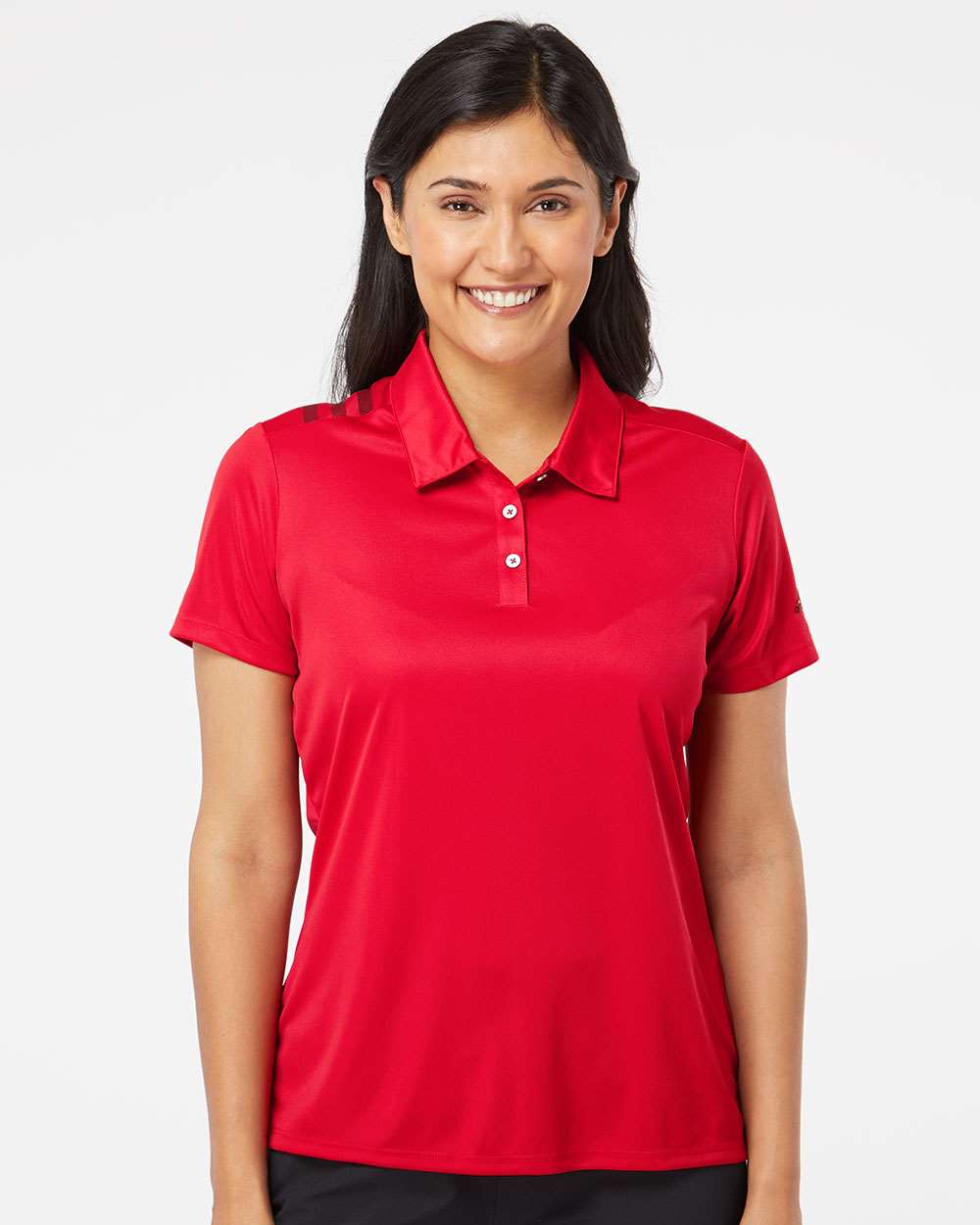 Adidas Women's 3-Stripes Shoulder Polo