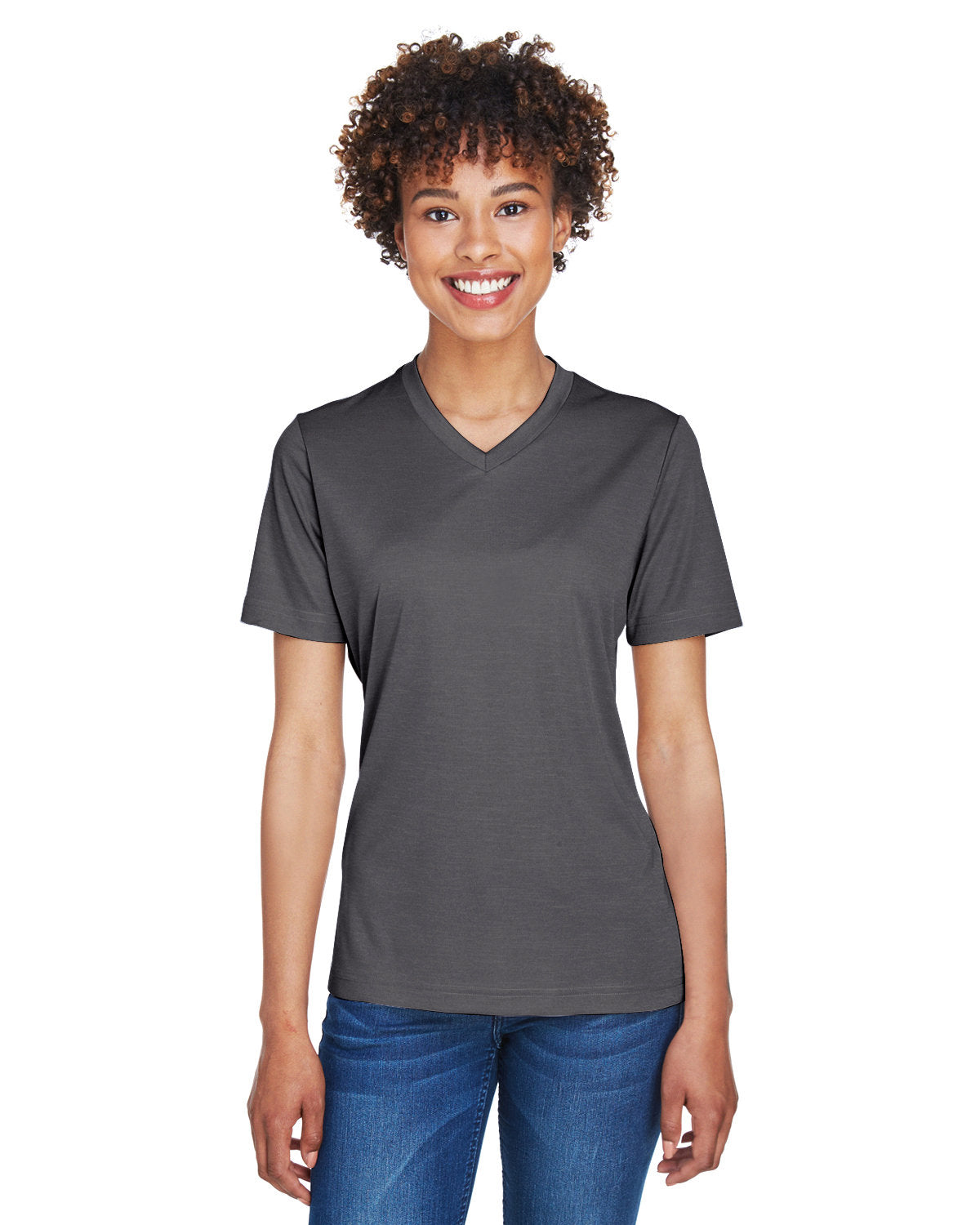 000246 Team 365 Ladies' Sonic Heather Performance T-Shirt