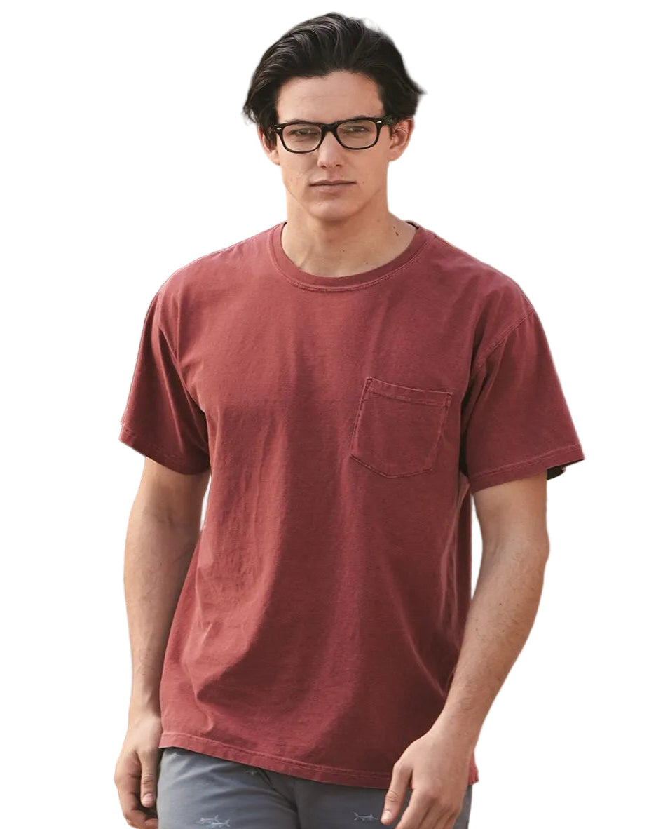 000444 Comfort Colors® Garment-Dyed Heavyweight Pocket T-Shirt
