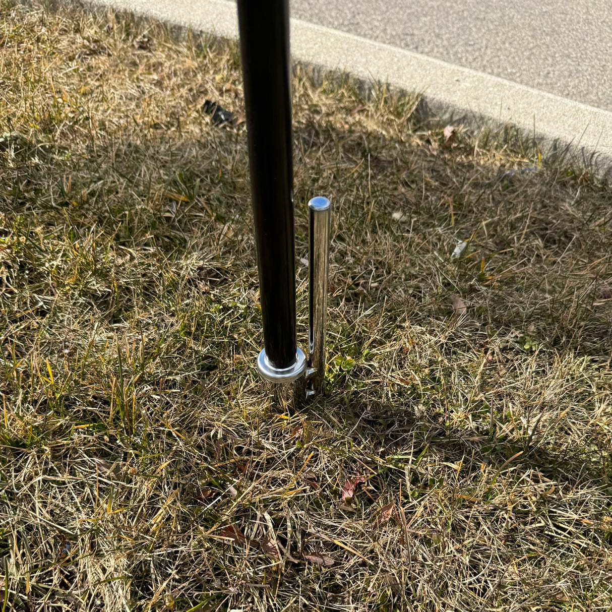 12' Medium Tear Drop Flag Kit, Full Color Graphics One Side, Outdoor Use Spike base and Bag Included