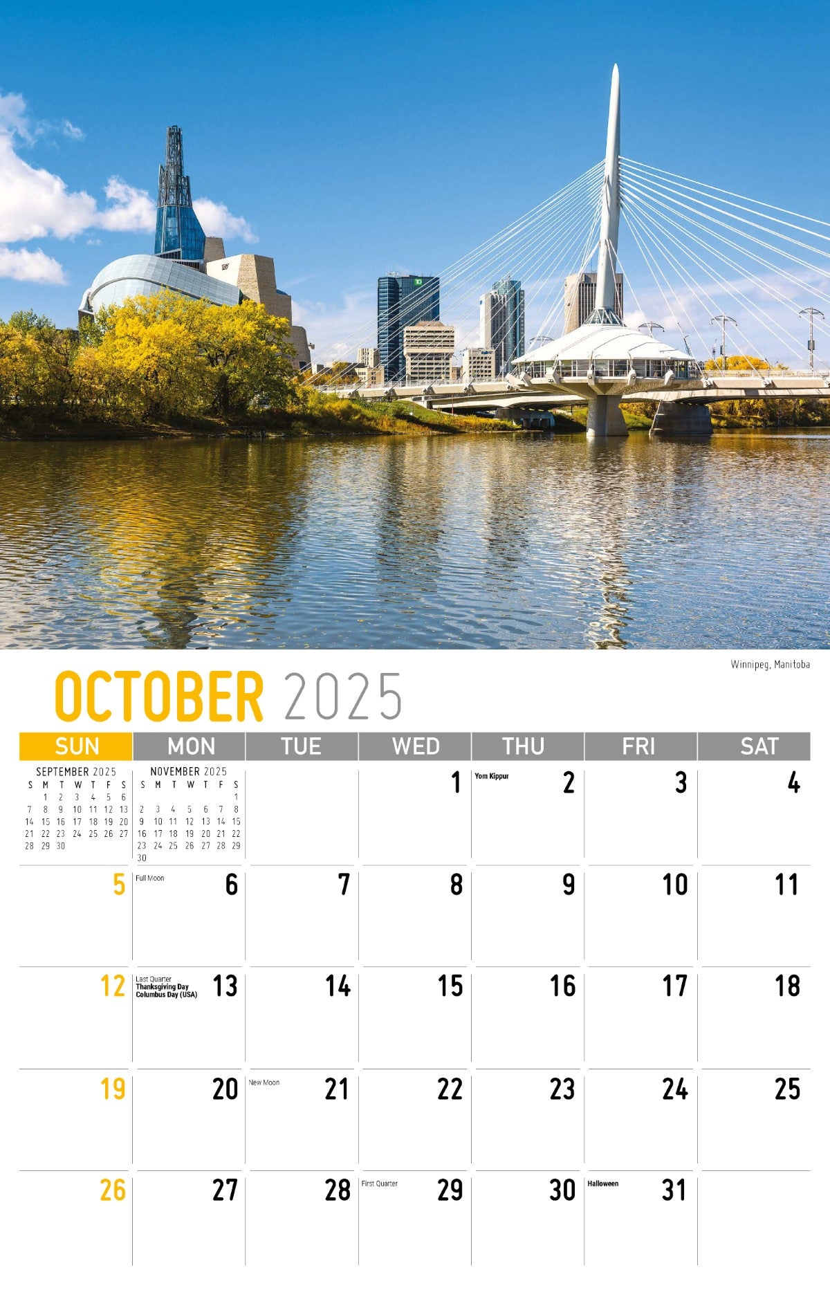Galleria Wall Calendar 2025 Scenes of Western Canada